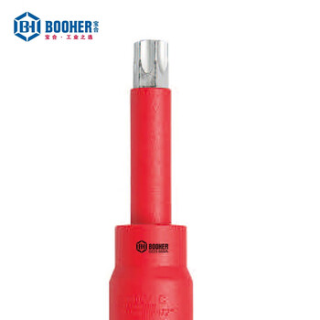 宝合(booher)1/2"双色绝缘花型旋具套筒T40x120mm