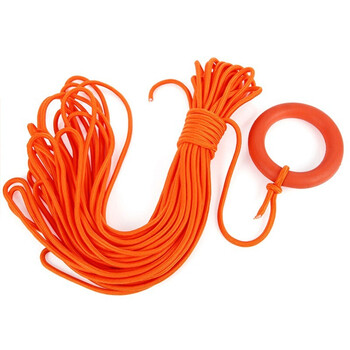 久臻 8mm反光救生绳 防汛救援绳浮潜 夜光绳安全救援绳 救生浮索耐用救生圈 30米