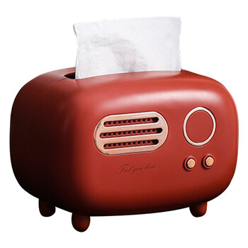 金诗洛 KSL5000 纸巾盒 厕纸盒 餐巾纸盒 多功能收纳盒 抽纸盒 红色