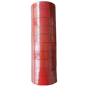 九头鸟PVC包扎胶带相色带，无粘性绝缘胶带83*24mm25米红色10卷/1筒价格（2筒20卷起售）