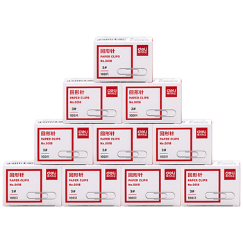 得力回形针0018（10小盒/包）