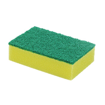 金诗洛 KSL2003 (10个装)百洁布清洁布高密度洗碗海绵厨房清洁纳米抹布 直角10*7*3cm