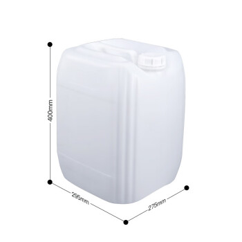 贺曼化工桶堆码桶塑料桶废液桶加厚带盖工业桶塑料桶包装桶25L白色方形桶