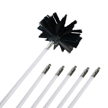 金诗洛 KSL1008 烟囱刷 油烟机清洁毛刷烘干机管道刷 40cm（单杆）