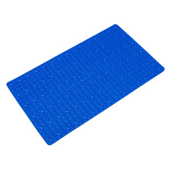 金诗洛 PVC地垫吸盘防滑垫 洗手间卫生间浴室门垫地垫地毯 40*70cm蓝色 K401