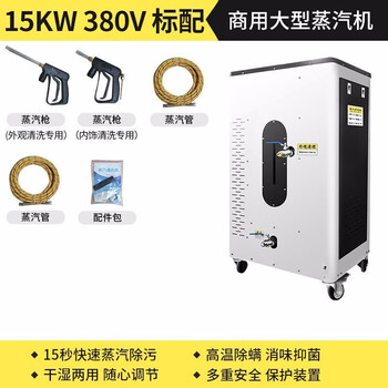 博赫尔（POHIR）工业清洗机 高温高压蒸汽机高压洗车水枪 酒店工厂物业蒸汽清洁设备 工业清洗工具