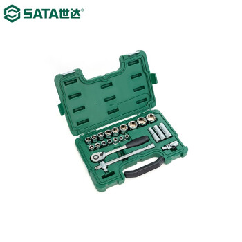世达（SATA）09005 23件12.5MM系列套筒组套 09005 钢制