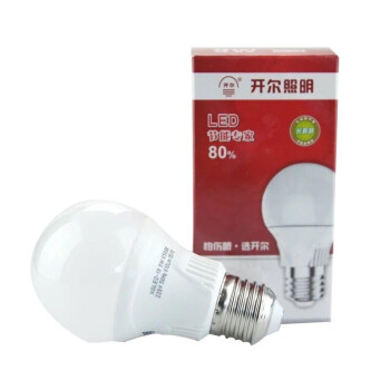 开尔照明（CARE）LED节能灯泡  E27大螺口无频闪球泡灯 8W 暖光 A60