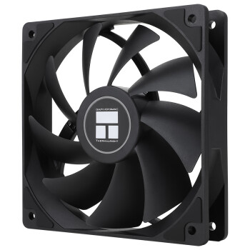 Thermalright(利民) TL-C12C 黑色12cm入门级风压扇 经典磁稳S-FDB轴承 50CM 4PIN串接PWM接头 1550转速