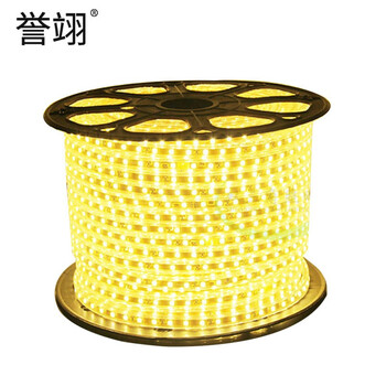 誉翊 LED灯带220V客厅灯带贴片吊顶灯条暗槽灯带 普亮款【60珠】 暖白光 100米 送10个插头