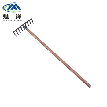 魅祥 园林耙子农用草耙 搂草九齿钉耙锄头 松土耙铁耙农用五金工具 九齿耙（含柄）