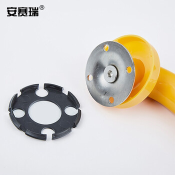 安赛瑞 马桶坐便器防护栏杆扶手 无障碍安全扶手架座便助力扶手杆防滑把手围栏 连体坐便扶手 黄26884
