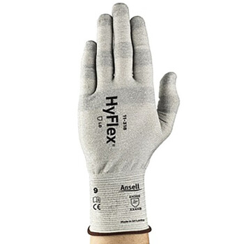 ANSELL安思尔 11-318 三级防割手套 薄型衬里劳保手套 定做 1双 9码