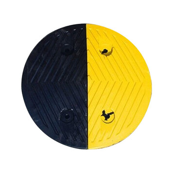 江波J356橡胶减速带坡道公路道路减速板汽车停车斜坡缓冲带小区加油站交通设施减速板（1米长含螺丝）