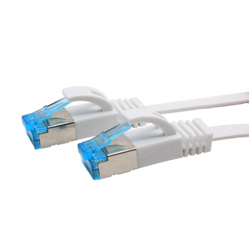 凌科朔(LINKSHIRE)六类扁平网线 CAT6类成品纯铜高速千兆金属头网络连接线跳线 白色 3米