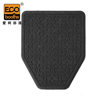 爱柯布洛 小便池地垫 尿斗垫防滑吸水卫生间脚垫43×53cm（6片）灰色 可定制110087