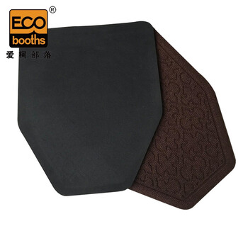 爱柯布洛 小便池地垫 尿斗垫防滑吸水卫生间脚垫43×53cm（6片）灰色 可定制110087