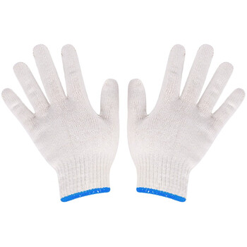 益美得 mfm1403 毛纺棉手套棉纱线劳保清洁作业加厚手套 单双装