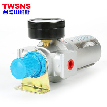 山耐斯（TWSNS）气源处理器二联件SFC/SFR200300过滤油水分离器调压阀SFR300带PC带插10管三分直铜接头