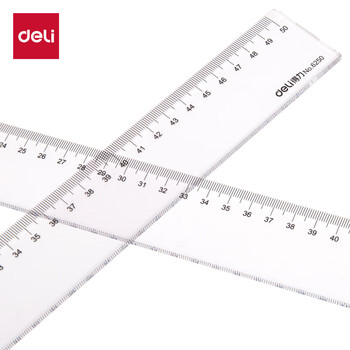 得力(deli)50cm办公通用直尺 6250