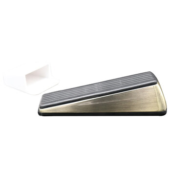 冰禹 BYlj-27 阻门器防风门塞门挡门阻器门楔子卡门固定创意安全防滑橡胶 门塞拉丝钢款