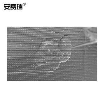 安赛瑞 隔热棉板防水反光保温棉 厚10mm1x10m米白色 背胶方格铝箔 阳光房隔热板隔热保温棉  25036