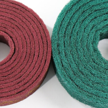 赫思迪格 JG-247 百洁清洁布 工业抛光打磨除锈拉丝清洁布 绿色10厘米*5.8米