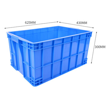 金兽 周转箱 外径625*430*300mm全新料货架物料箱分类运输箱货运箱 GZ1066蓝色