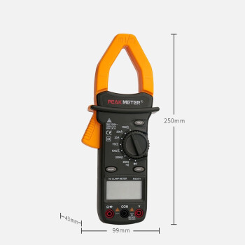 华谊（PEAKMETER） 数字交直电流钳形表1000A钳型电容表万用表 PM2001