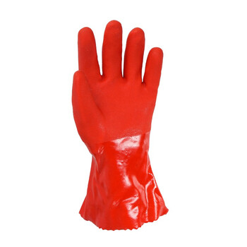 春蕾982威士邦木板加工刷胶水用手套29cm 10双 S码 防滑耐磨耐油保暖PVC磨砂手套 定制