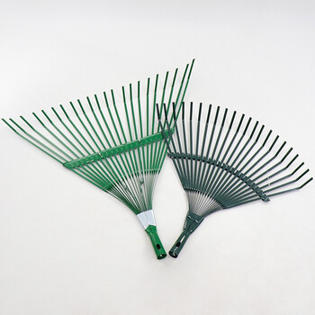 赫思迪格 JG-187 草耙 22齿耙木柄搂草耙子 落叶耙 铁扒子农用耙 大号耙头+1.2米木柄