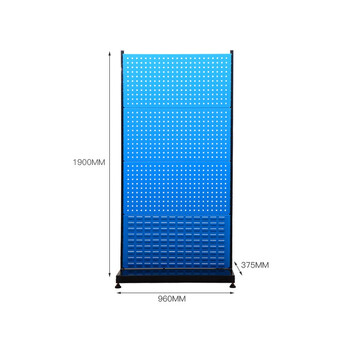 知旦工具置物架960*375*1900车间维修工具架五金工具展示架690043单面固定款