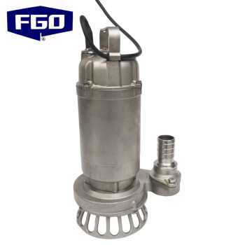 FGO 不锈钢潜水泵 小型螺纹款 304材质 220V 50QDX10-12-0.55kw