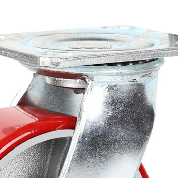 海斯迪克 HKZL-18 重型PU脚轮 聚氨酯防缠绕韩式铁芯手推车轮子 6寸万向轮