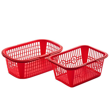 兰诗（LAUTEE）BS-667 储物篮 手提塑料筐子草莓篮子樱桃篮杨梅方形采摘篮周转筐 2斤（30个装）