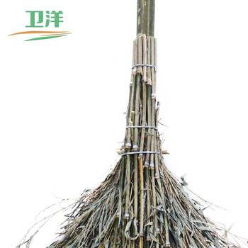 卫洋 WY-0015 手工扫把 清洁扫把物业工厂 环卫工竹柄大扫把5斤装 5把装