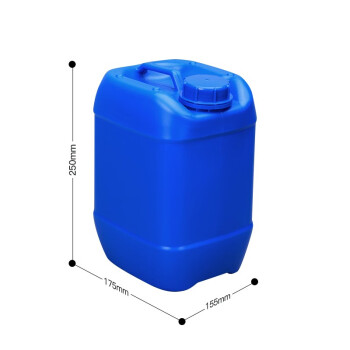 贺曼化工桶堆码桶塑料桶废液桶加厚带盖工业桶塑料桶包装桶5L蓝色方形桶