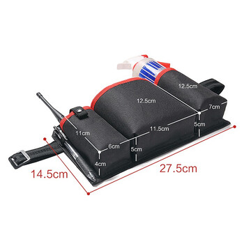 益美得 FW-2014 加厚牛津布清洁包物业门店服务员工具包保洁包腰包  三格款