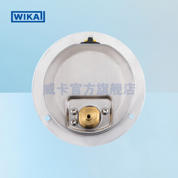 威卡（WIKA）213.53.100 黄铜波登管压力表 轴向前带边