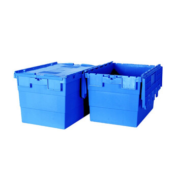 力王 POWERKING加厚塑料箱可插箱周转箱加厚耐摔塑料箱加整理收纳箱工业箱全新PP物流箱600*400*385