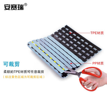 安赛瑞 浴室防滑垫 卫生间隔水洗澡垫 40×63cm 淋浴房吸盘地垫 浅蓝色 710494