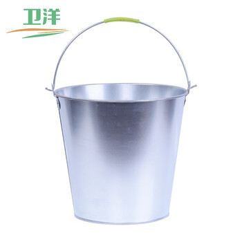 卫洋 WYS-218 铁皮水桶镀锌手提水桶老式储水桶圆形提水桶 10L