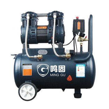 鸣固 无油低噪空压机 220V维修木工钉枪打气泵 850W-30L（整机四件套+F30钉枪）