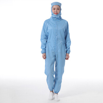星工（XINGGONG）企业定制防静电连体服 网格防静电工作服 洁净服无尘服防护服要可绣字 千级静电连体XGJ-Q1