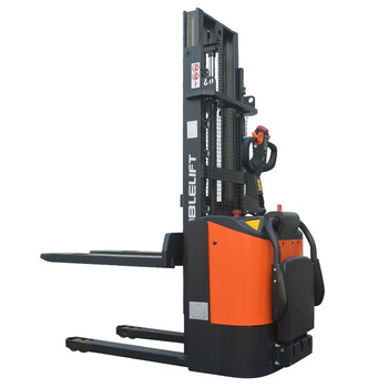诺力（NOBLELIFT）PSE15C16电动堆高叉车 载重1.5吨升高1.6米 站驾式全自动液压托盘升降堆垛车