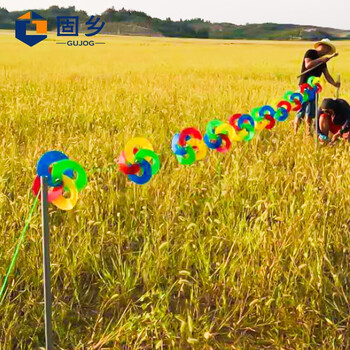 固乡 应急机场驱鸟设备 驱鸟风轮11米风轮10个钢丝绳，含2根钢叉，含2根地钉