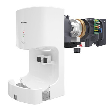 艾克（AIKE）单面感应高速干手机 卫生间挂壁式烘手器 白色 AK2630T