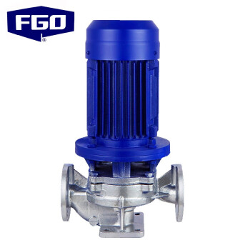 FGO 不锈钢立式离心泵 IHG 管道泵 220V/380V 电压可选择 50-100A Q=12.5m3/h H=12.5m 功率0.75kw