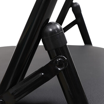 兰诗LAUTEE BS-057折叠椅子会议培训办公椅折叠靠背椅餐椅户外椅 黑色