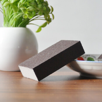 益美得 QJK003 含砂百洁布海绵清洁块清洁擦拭洗碗抹布 金刚砂百洁布（5块装）